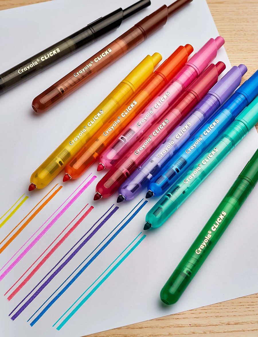 Crayola - Crayola Clicks Retractable Markers 10 Pcs - multi - 5