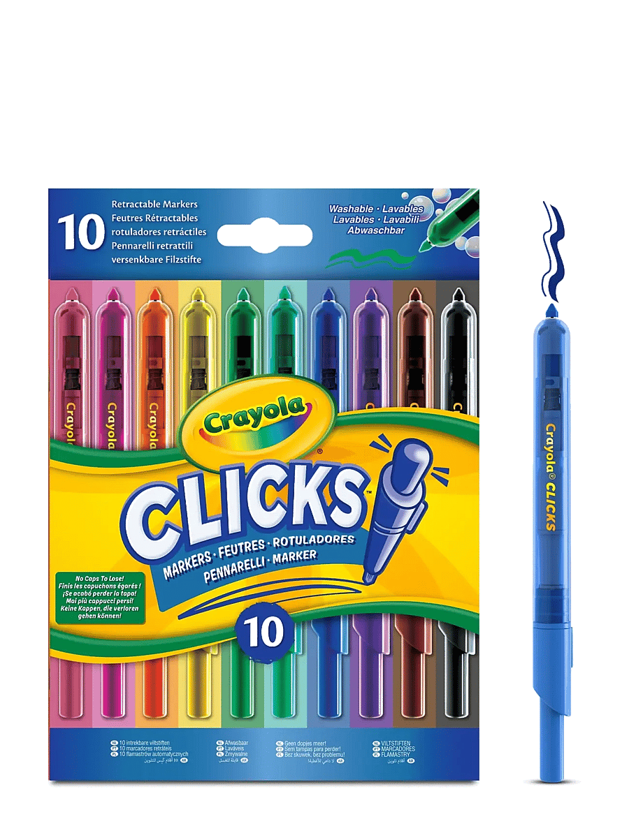 Crayola - Crayola Clicks Retractable Markers 10 Pcs - multi - 4