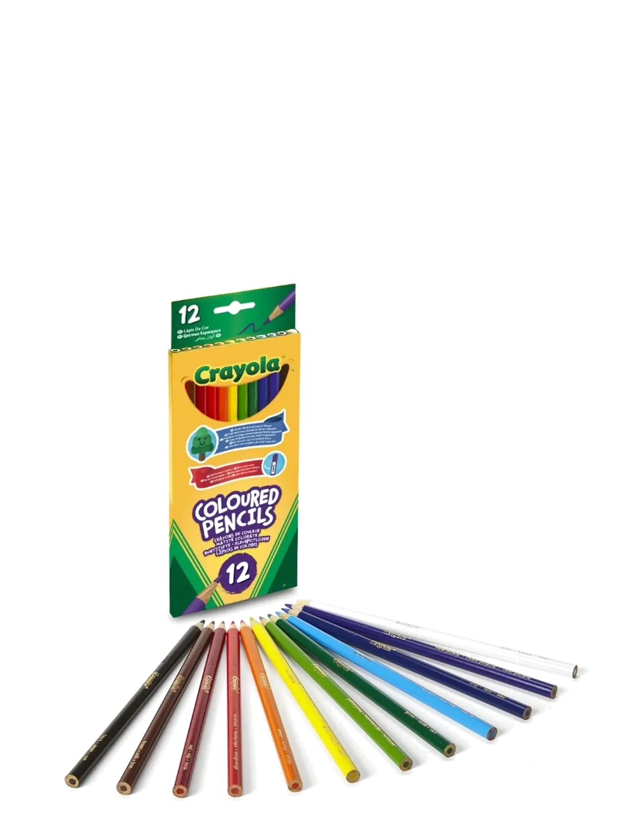 Crayola Crayola Coloured Pencils 12 Pcs, One Size, Multi/patterned, Drawing > Pencils, Børn