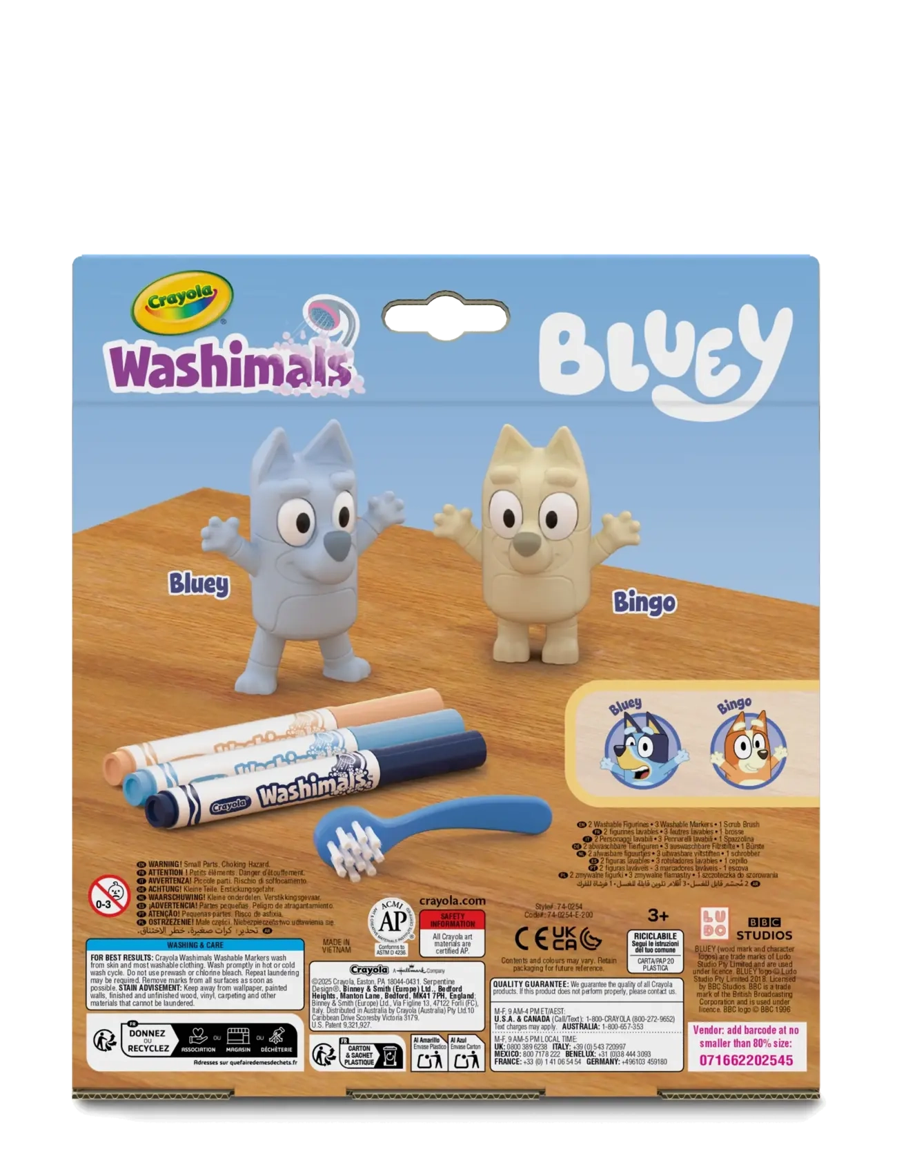 Crayola - Crayola Scribble Scrubbie Bluey w/2 pets - multi - 3