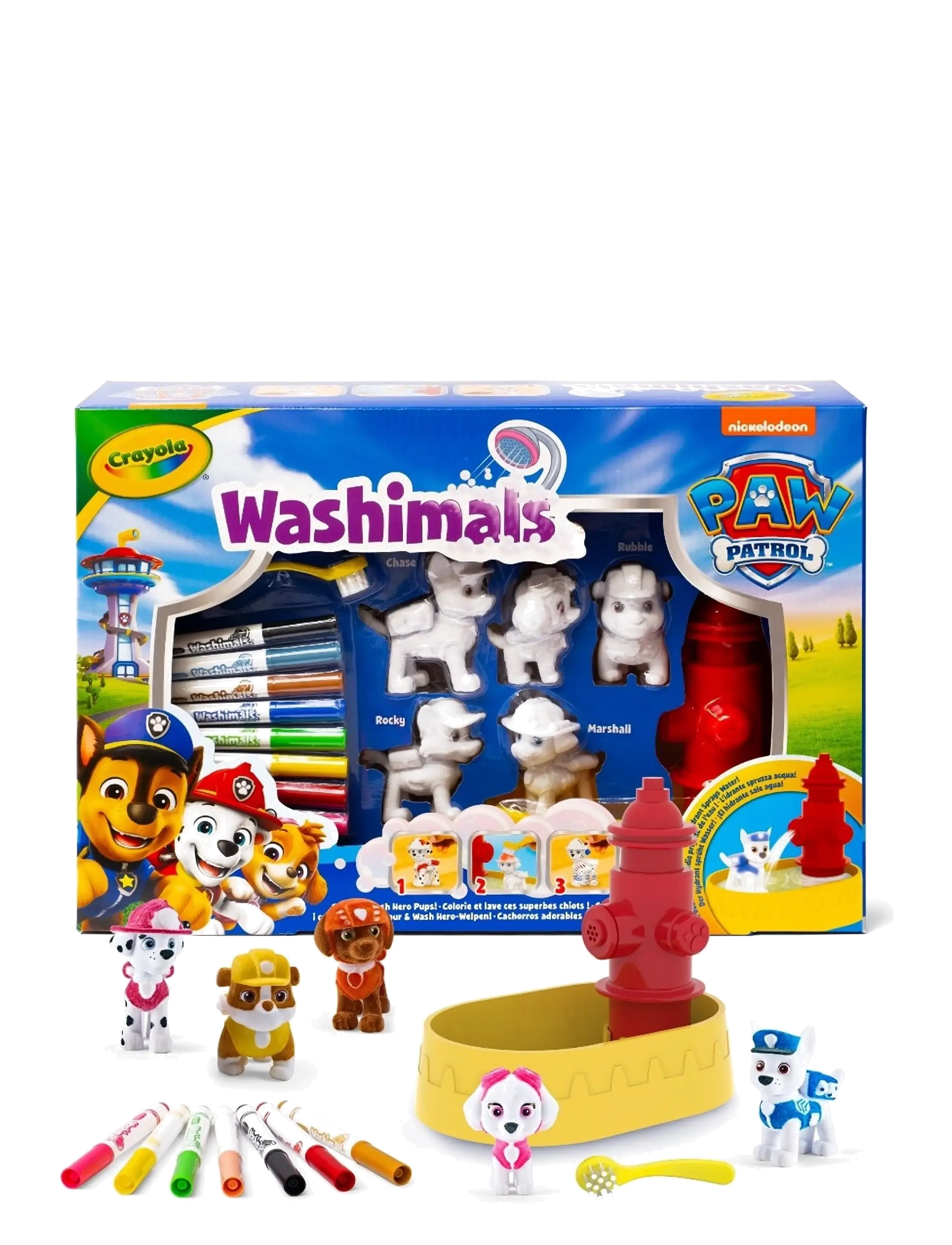 Crayola Washimals Paw Patrol W/ 5 Pups, One Size, Craft, Mehrfarbig/gemustert - Craft Sets, Kinder
