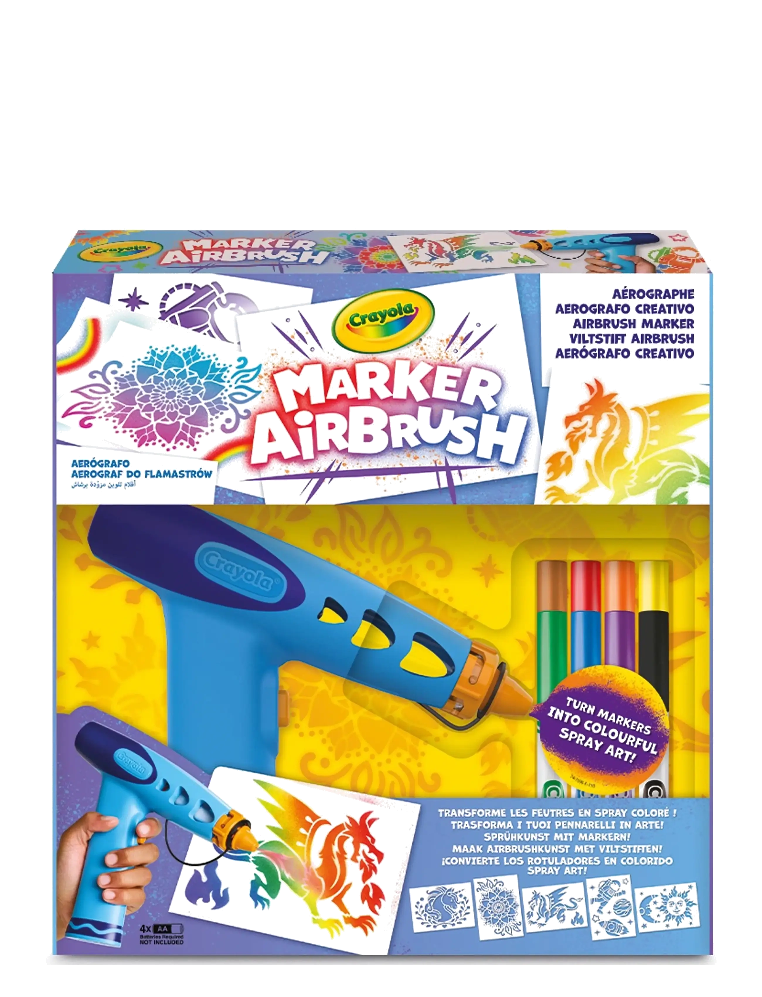 Crayola Marker Airbrush, One Size, Craft, Mehrfarbig/gemustert - Craft Sets, Kinder