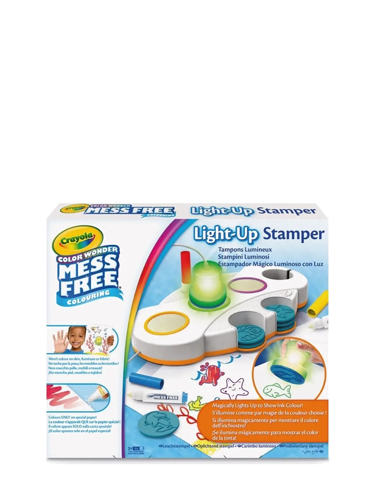 Crayola Color Wonder Magic Light Up Stamper, One Size, Craft, Mehrfarbig/gemustert - Stamps, Kinder