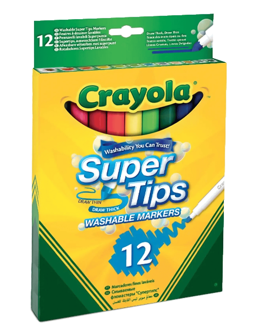 Crayola - Crayola Supertips Washable Markers 12 Pcs - multi - 0