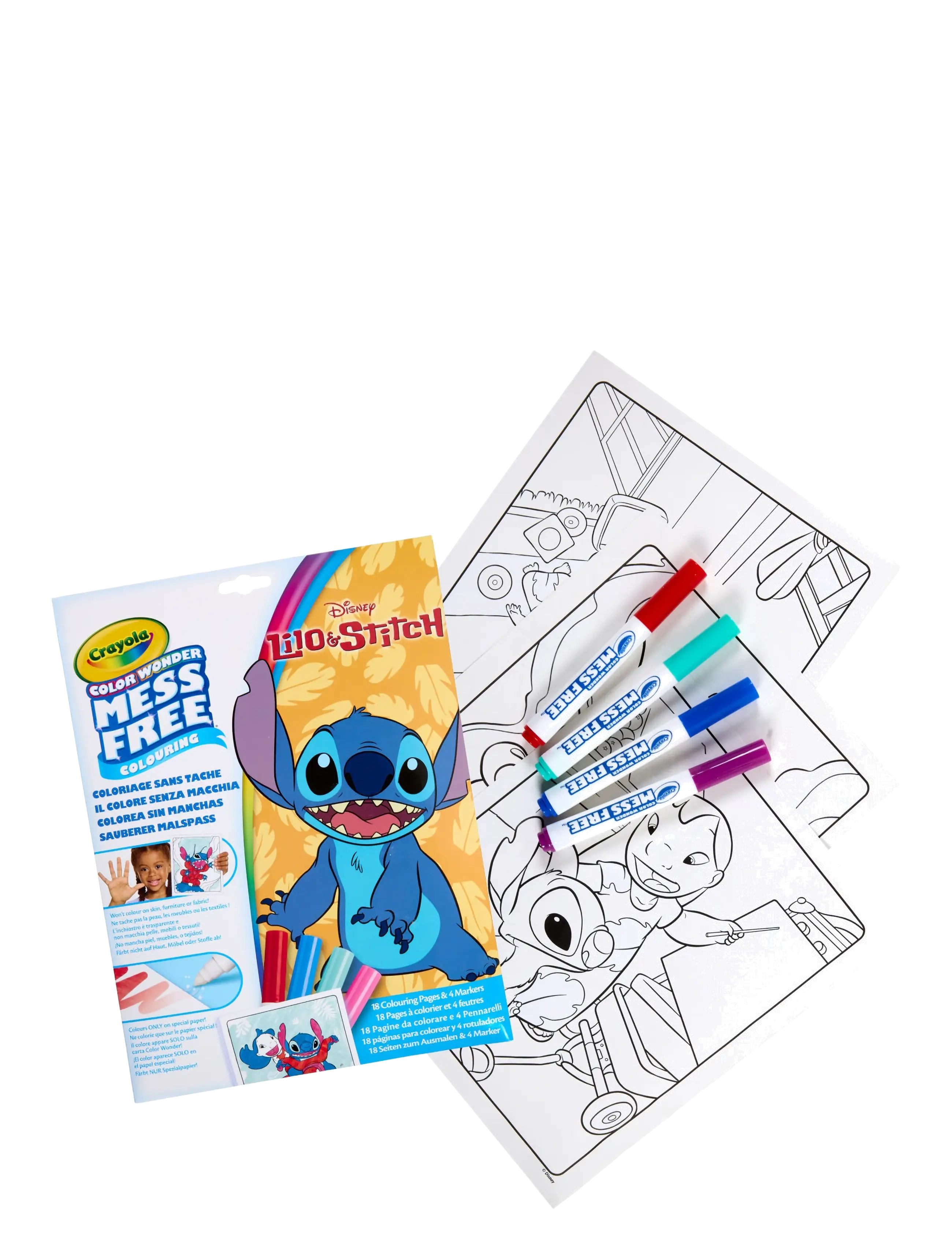 Crayola - Crayola Color Wonder Lilo & Stich - värvi- ja meisterdamisraamatud - multi - 1