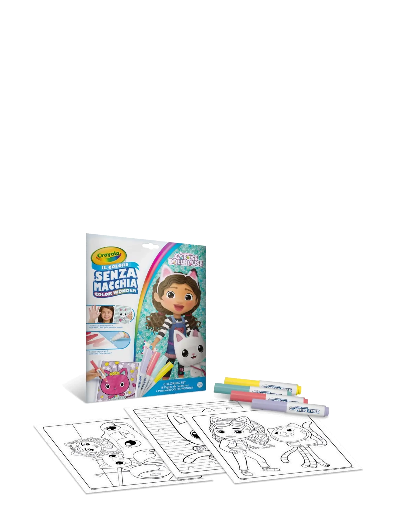 Crayola Color Wonder Gabby's Dollhouse, One Size, Drawing, Mehrfarbig/gemustert - Coloring & Craft Books, Kinder