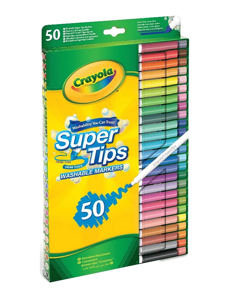 Crayola - Crayola Supertips Washable Markers 50 Pcs - bleistifte - multi - 0
