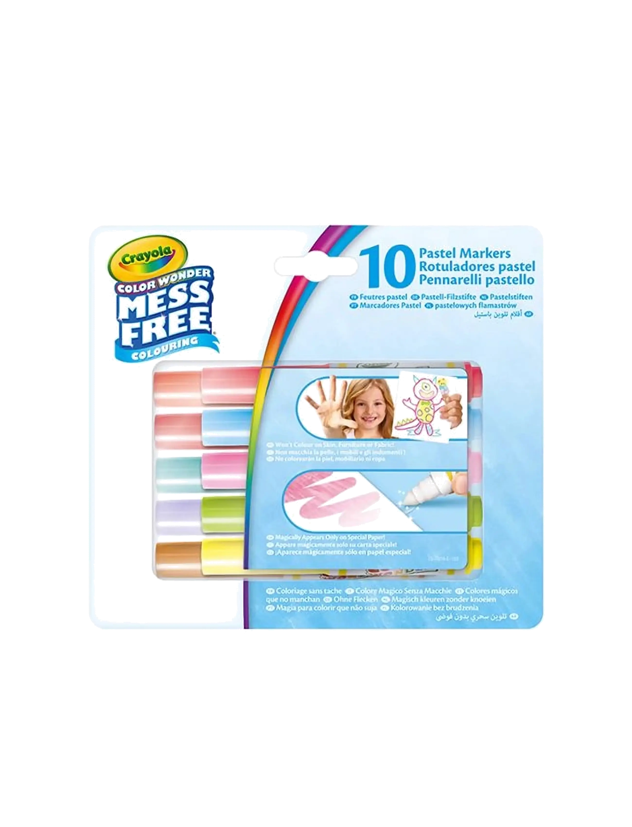 Crayola Crayola Color Wonder Pastel Mini Markers 10 Pcs, One Size, Multi/patterned, Drawing > Pencils, Børn