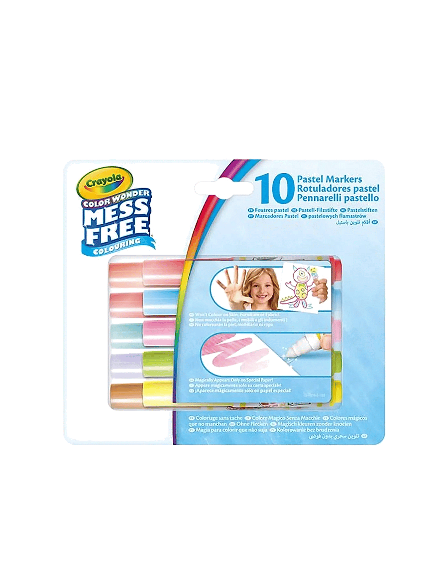 Crayola - Crayola Color Wonder Pastel Mini Markers 10 Pcs - bleistifte - multi - 0