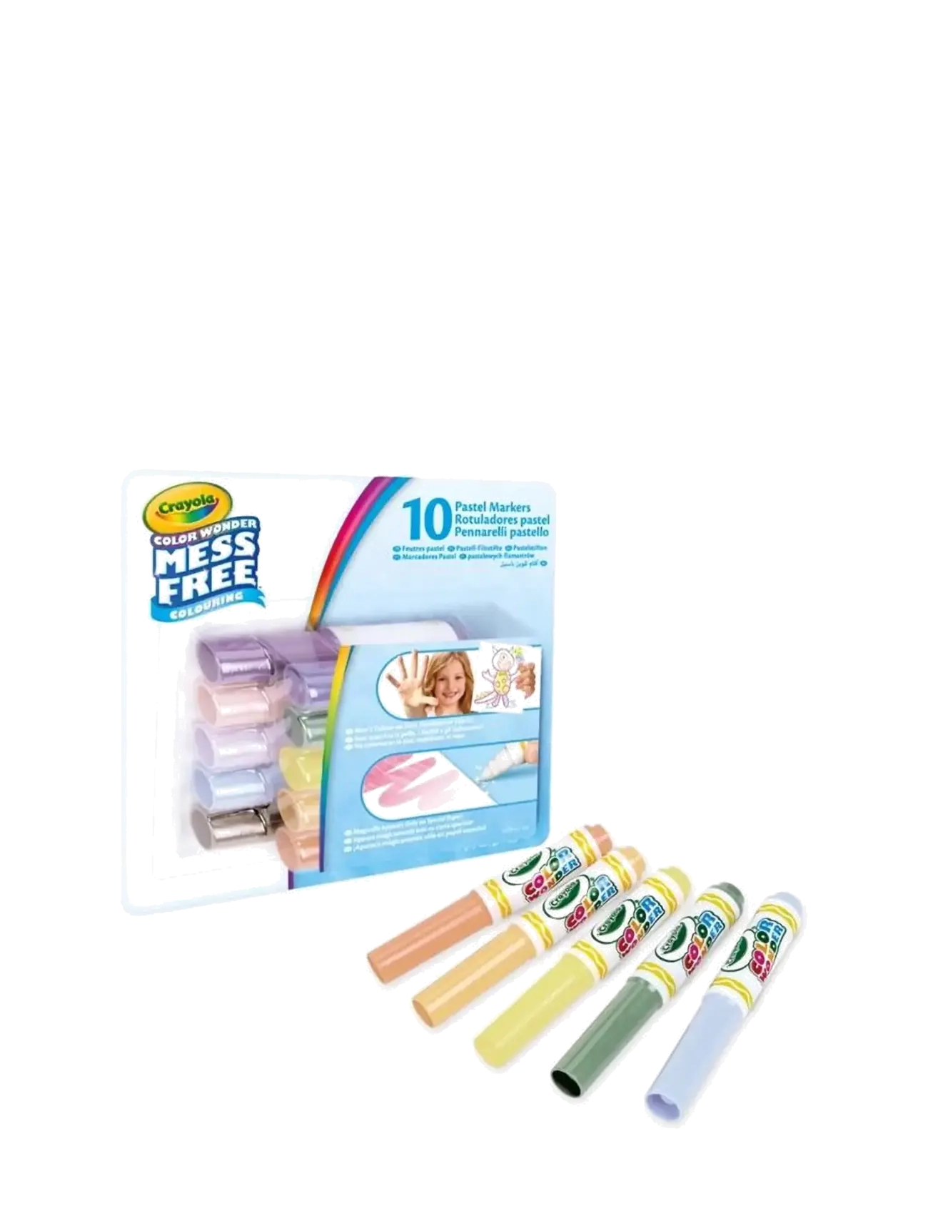 Crayola - Crayola Color Wonder Pastel Mini Markers 10 Pcs - bleistifte - multi - 1