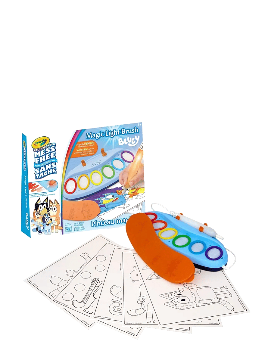Crayola - Crayola Color Wonder Magic Light Up Brush Bluey - värvid - multi - 0