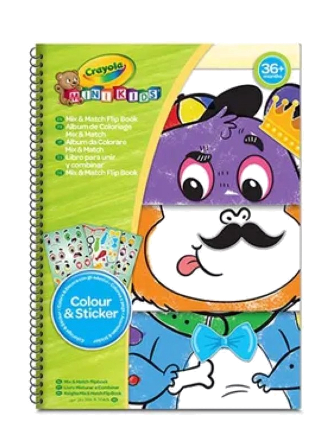 Crayola Mini Kidstoday Feel Mix & Match Flip Book, One Size, Drawing, Mehrfarbig/gemustert - Coloring Craft Books, Kinder