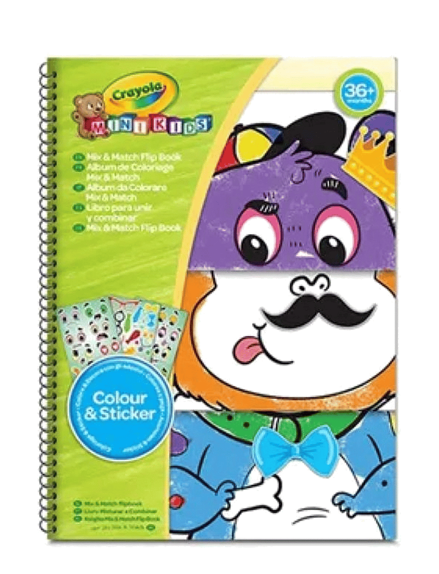Crayola - Crayola Mini Kidstoday Feel Mix & Match Flip Book - mal- & bastelbücher - multi - 0