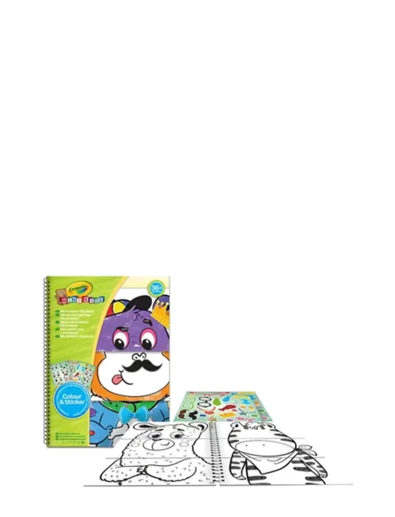Crayola - Crayola Mini Kidstoday Feel Mix & Match Flip Book - mal- & bastelbücher - multi - 1