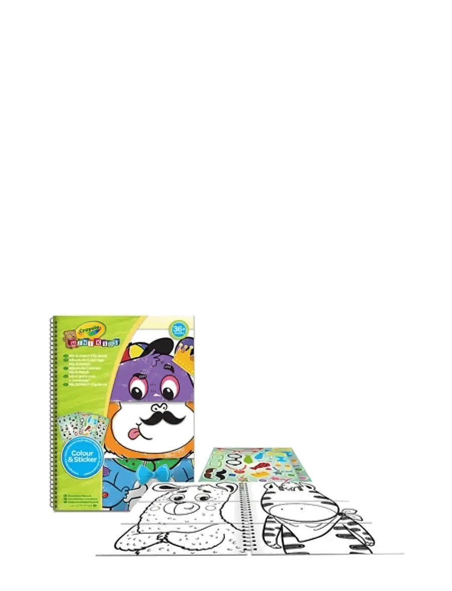 Crayola - Crayola Mini Kidstoday Feel Mix & Match Flip Book - mal- & bastelbücher - multi - 1