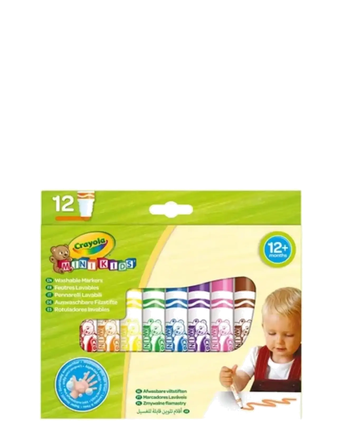 Crayola Crayola Mini Kids Washable Markers 12 Pcs, One Size, Multi/patterned, Drawing > Pencils, Børn