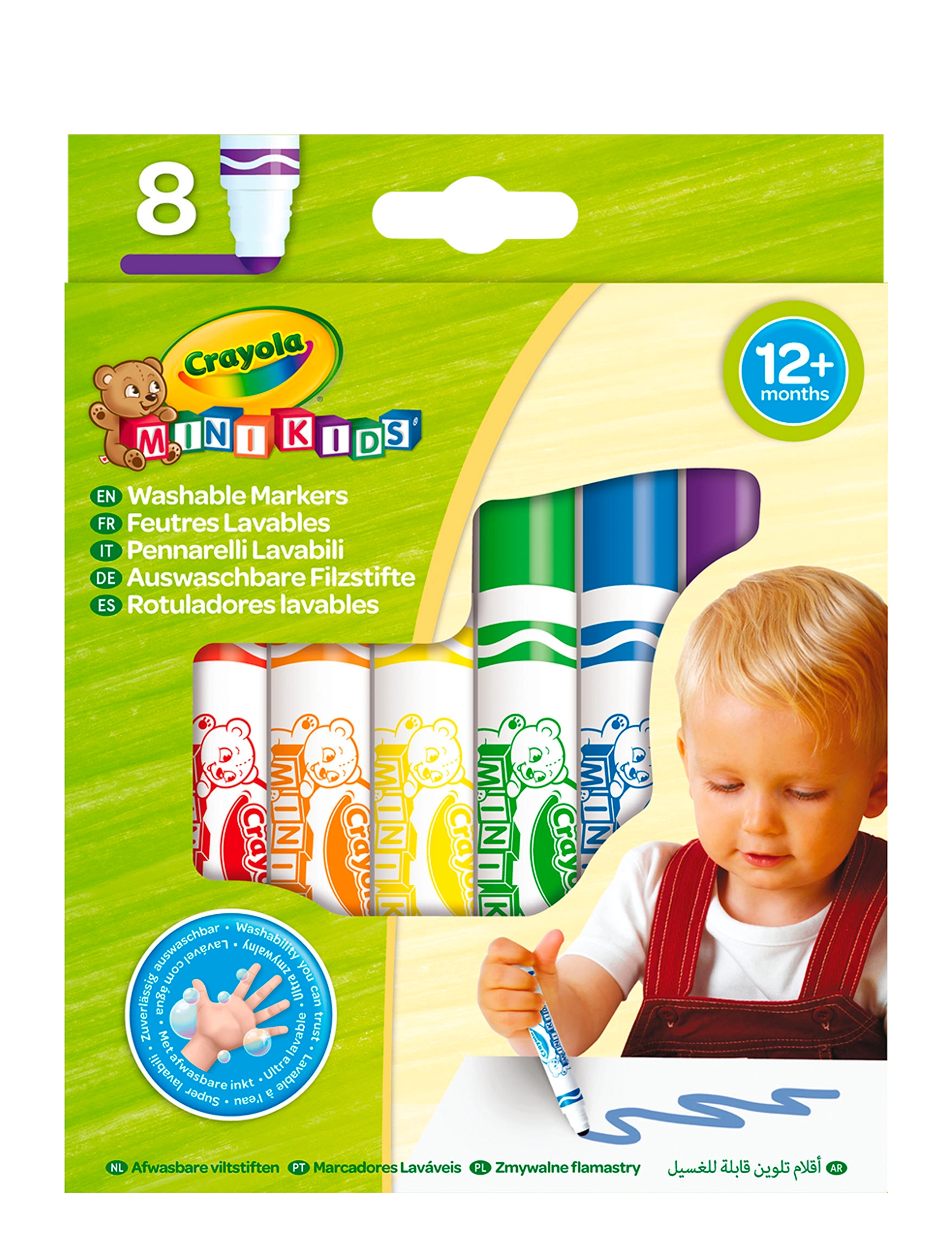 Crayola Crayola Mini Kids Washable Markers 8 Pcs - Indoor toys - MULTI COLOURED / multi