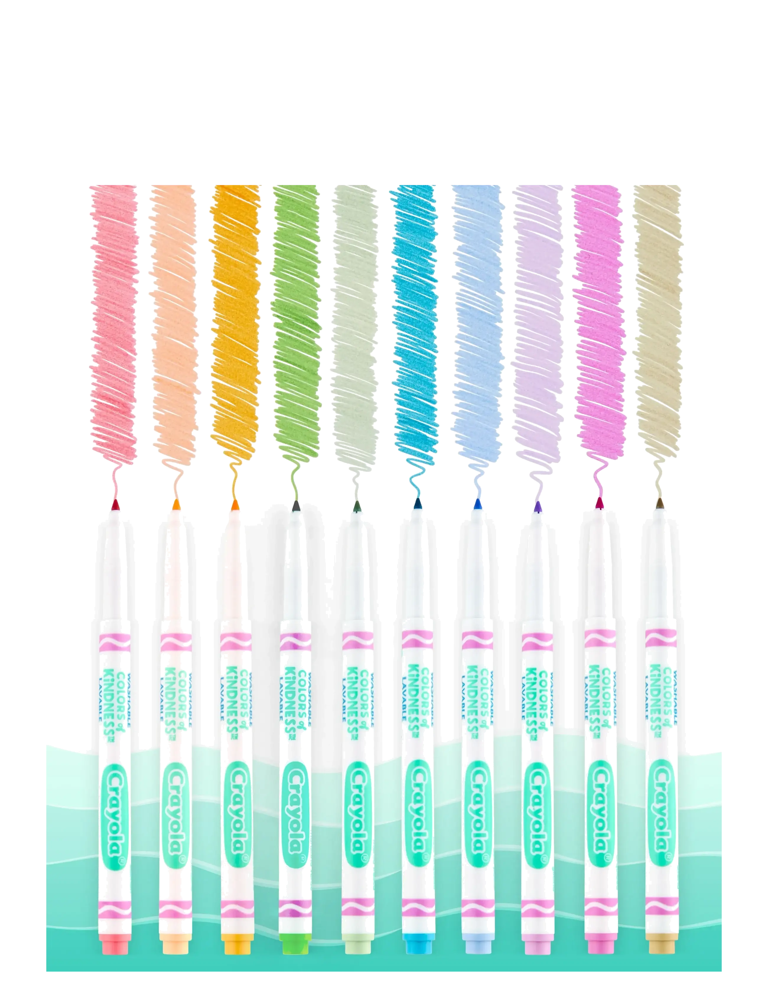 Crayola - CRAYOLA 10 COLOURS OF KINDNESS MARKERS - multi coloured - 1