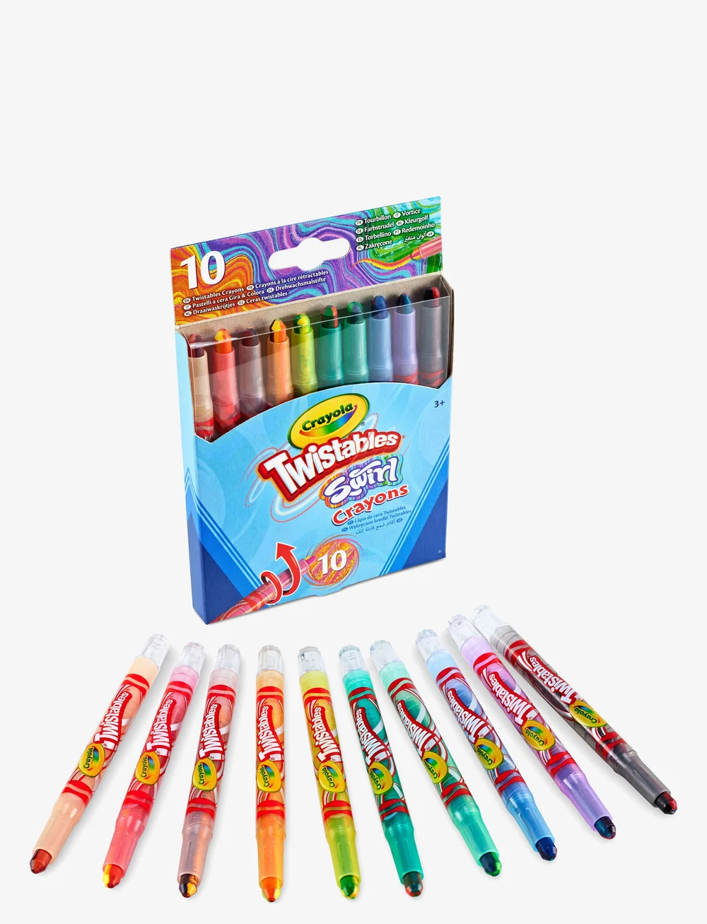 Crayola - CRAYOLA 10 SWIRL MINI TWISTABLE CRAYONS - värvipliiatsid - multi coloured - 0