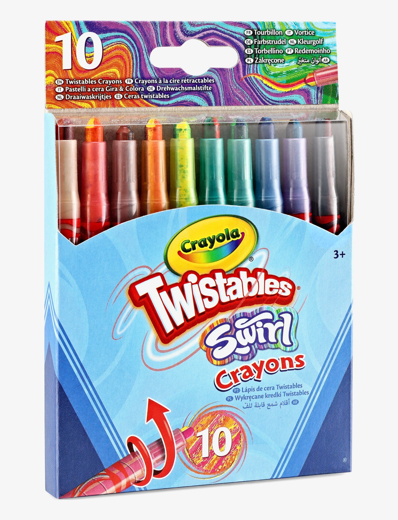 Crayola - CRAYOLA 10 SWIRL MINI TWISTABLE CRAYONS - bleistifte - multi coloured - 1