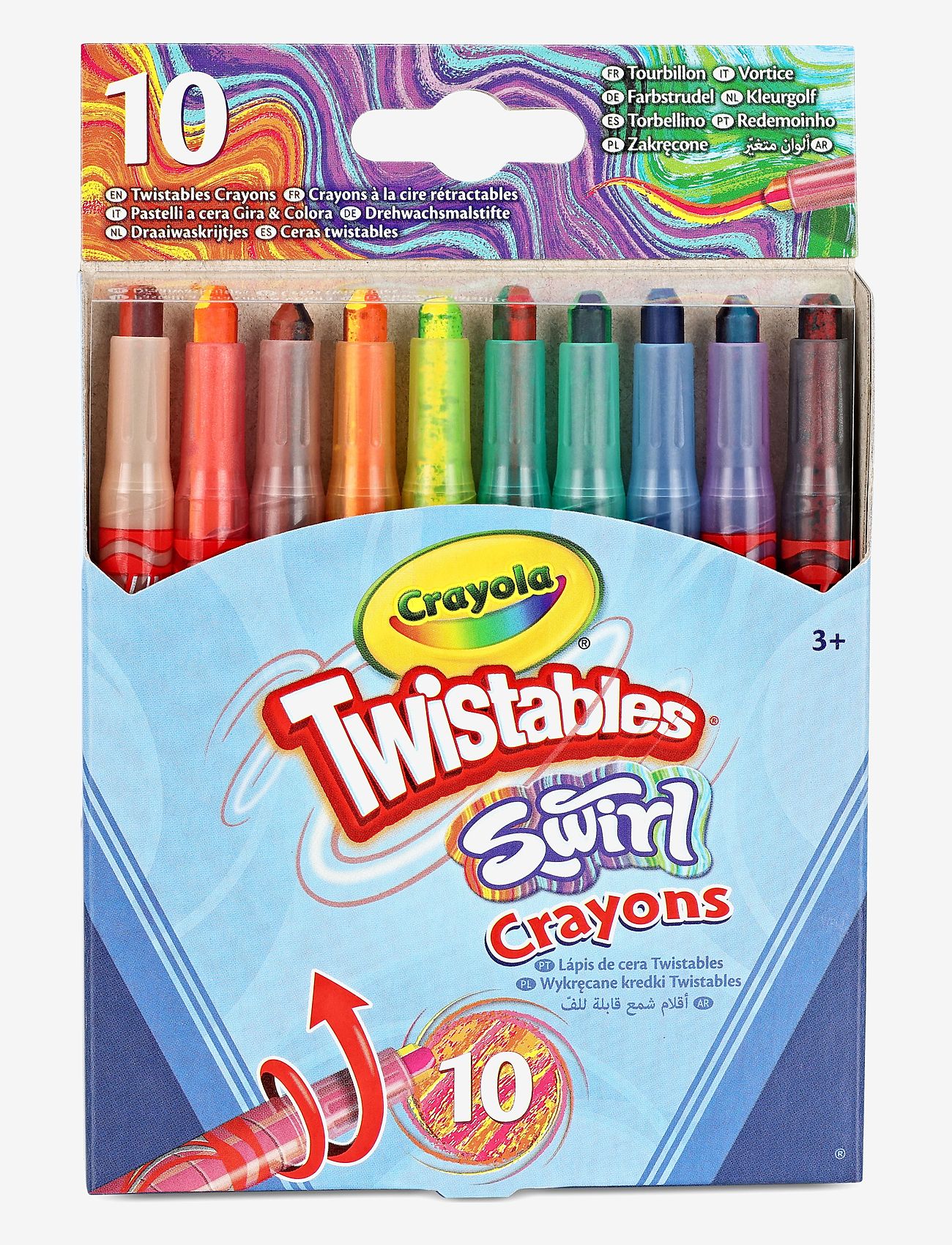 Crayola - CRAYOLA 10 SWIRL MINI TWISTABLE CRAYONS - pencils - multi coloured - 2