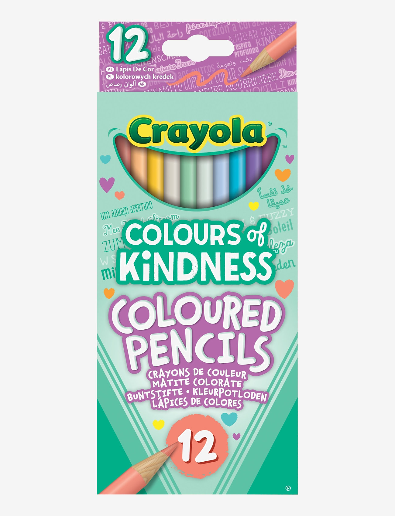Crayola - CRAYOLA 12 CT COLOURS OF KINDNESS PENCILS - bleistifte - multi coloured - 0