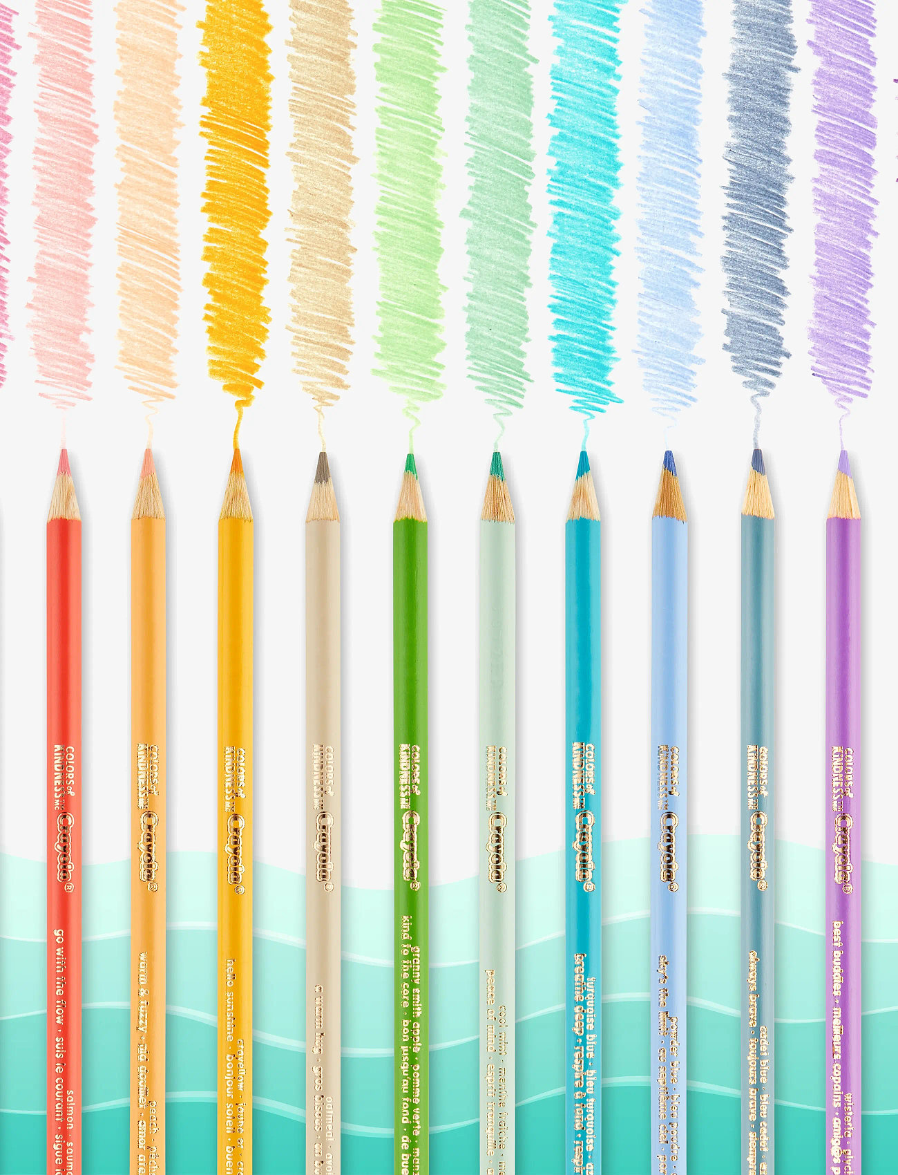 Crayola - CRAYOLA 12 CT COLOURS OF KINDNESS PENCILS - bleistifte - multi coloured - 1