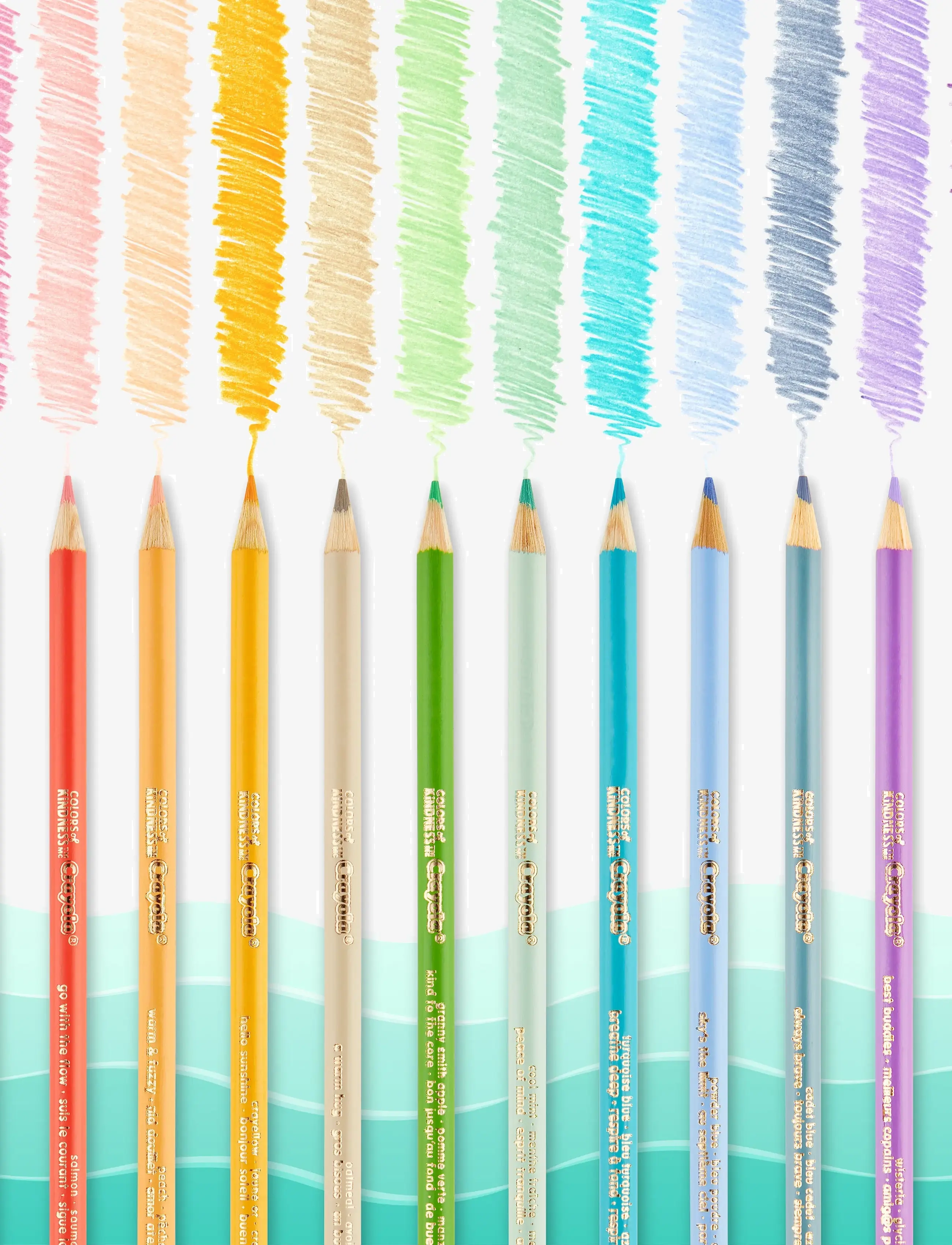 Crayola - CRAYOLA 12 CT COLOURS OF KINDNESS PENCILS - crayons - multi coloured - 1