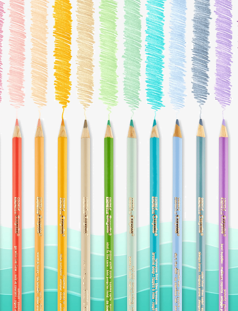 Crayola - CRAYOLA 12 CT COLOURS OF KINDNESS PENCILS - pliiatsid - multi coloured - 1