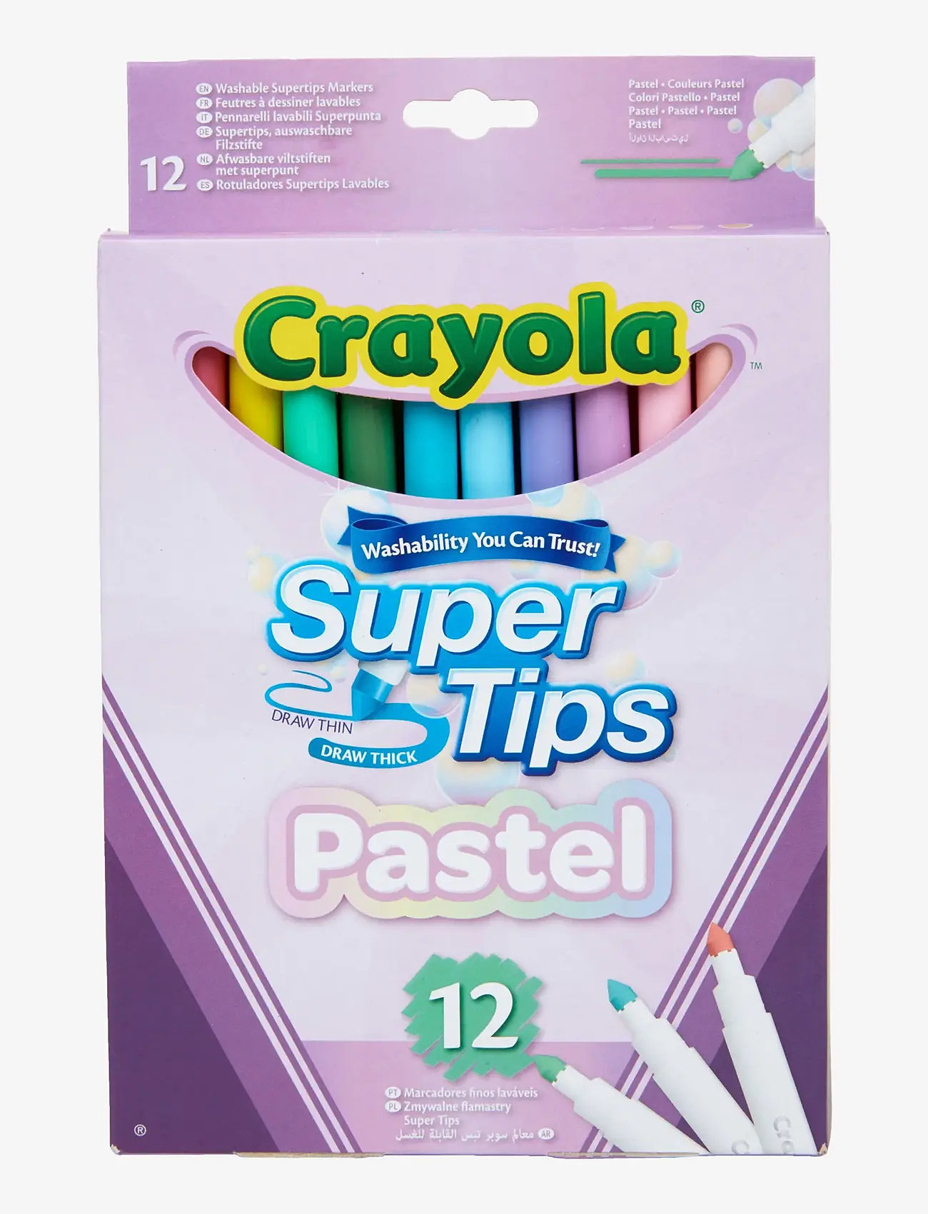 Crayola - CRAYOLA 12 PASTEL SUPERTIPS - pliiatsid - multi coloured - 0