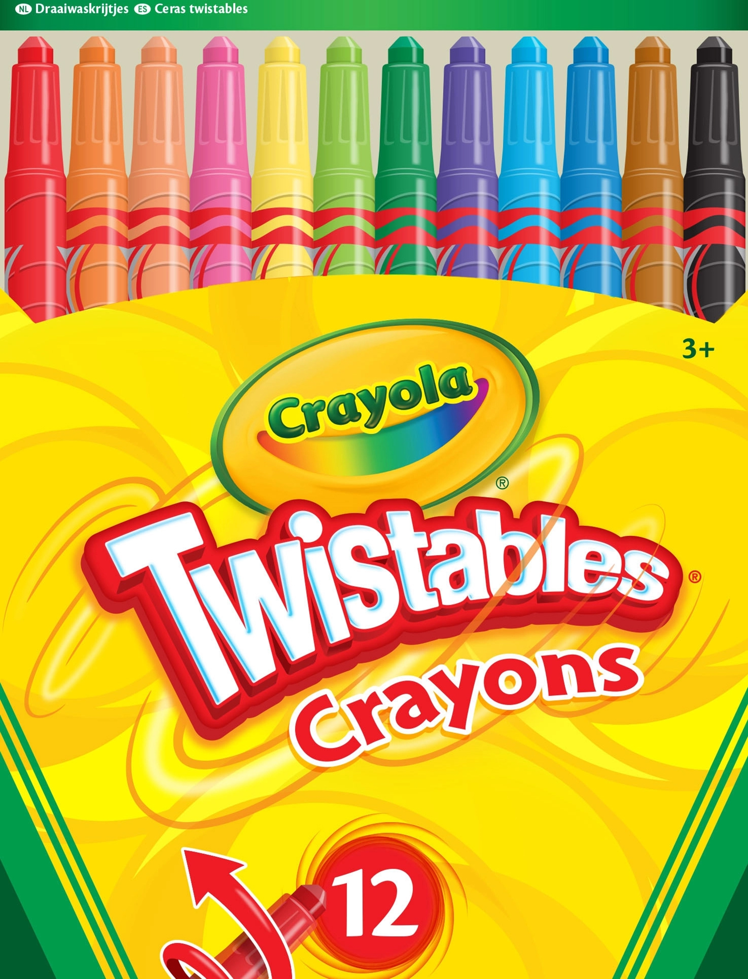 Crayola CRAYOLA 12 TWISTABLE CRAYONS - Loovus - MULTI COLOURED / multi