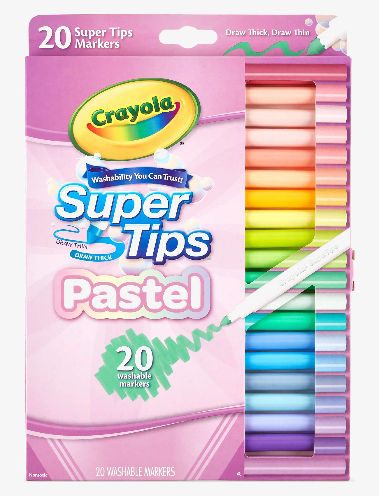 Crayola - CRAYOLA 20 PASTEL SUPERTIPS - pliiatsid - multi coloured - 1