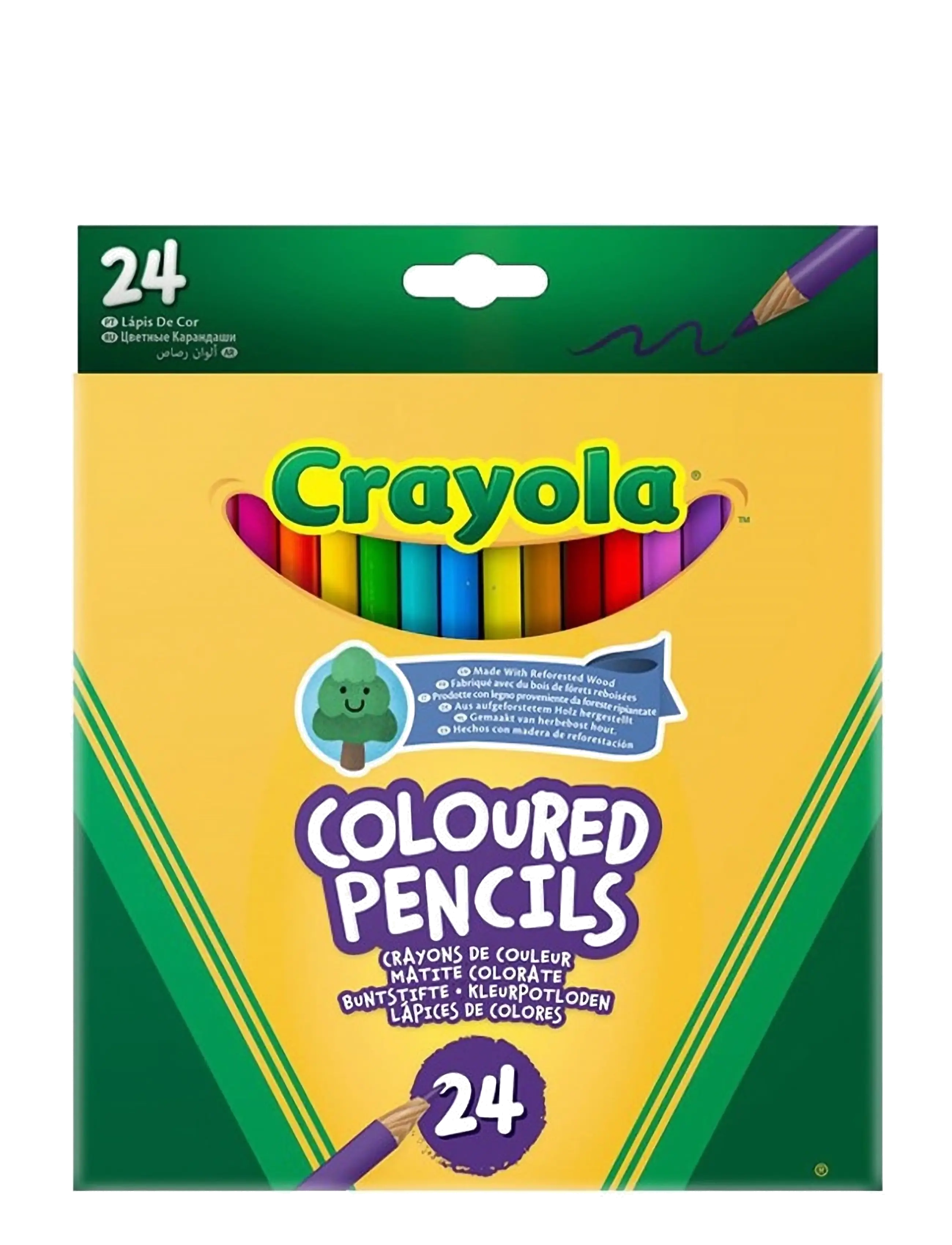 Crayola Coloured Pencils 24 Pcs, One Size, Drawing, Mehrfarbig/gemustert - Pencils, Kinder