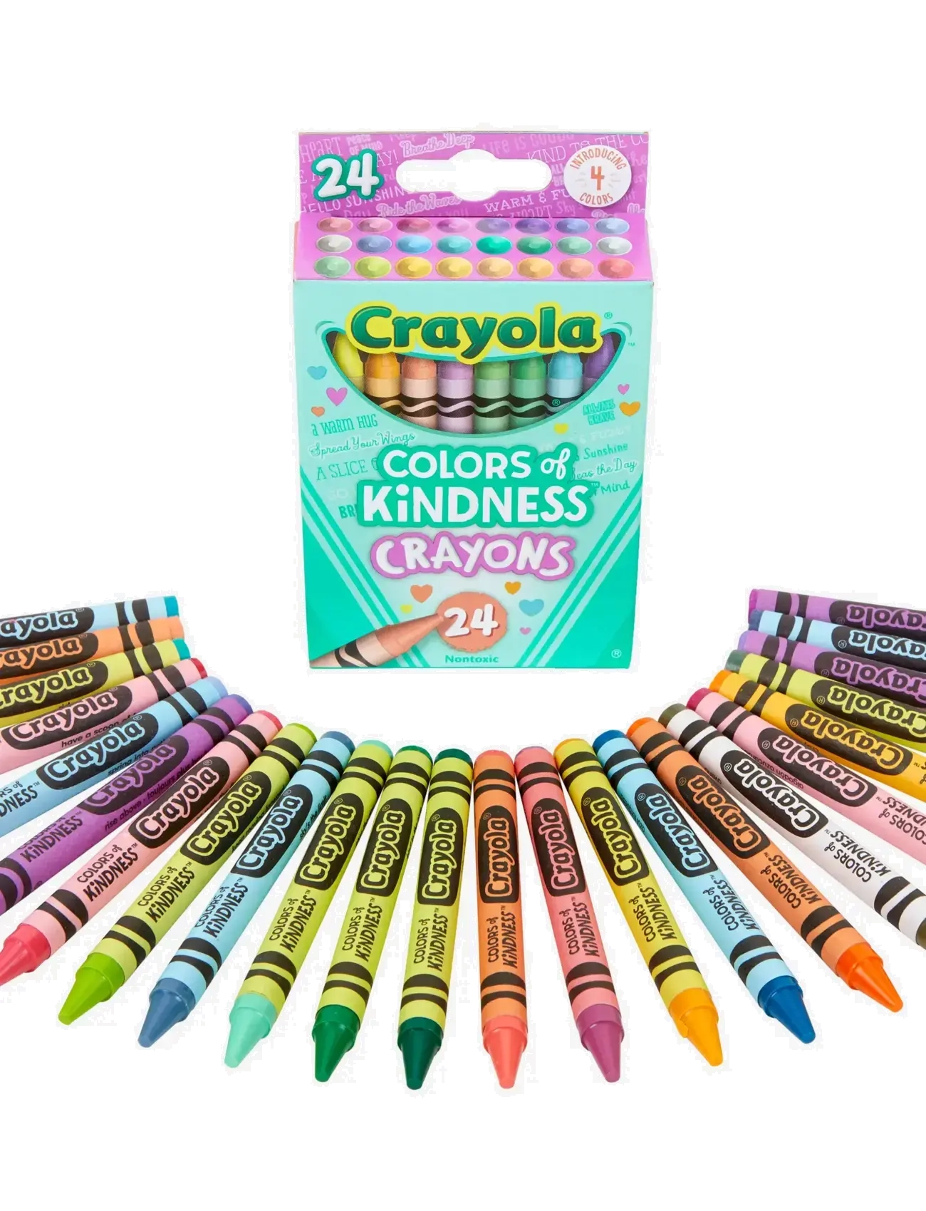 Crayola - CRAYOLA 24 COLOURS OF KINDNESS CRAYONS - multi coloured - 1