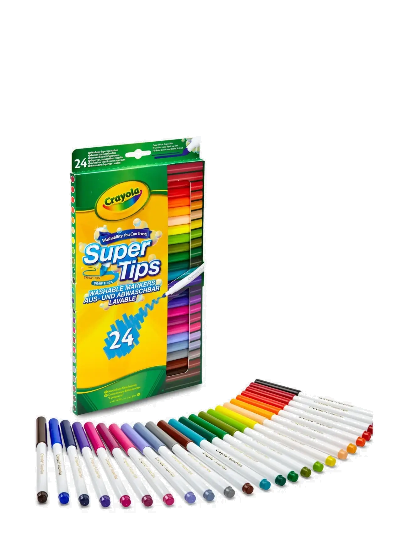 Crayola - CRAYOLA 24 SUPERTIPS - multi coloured - 1