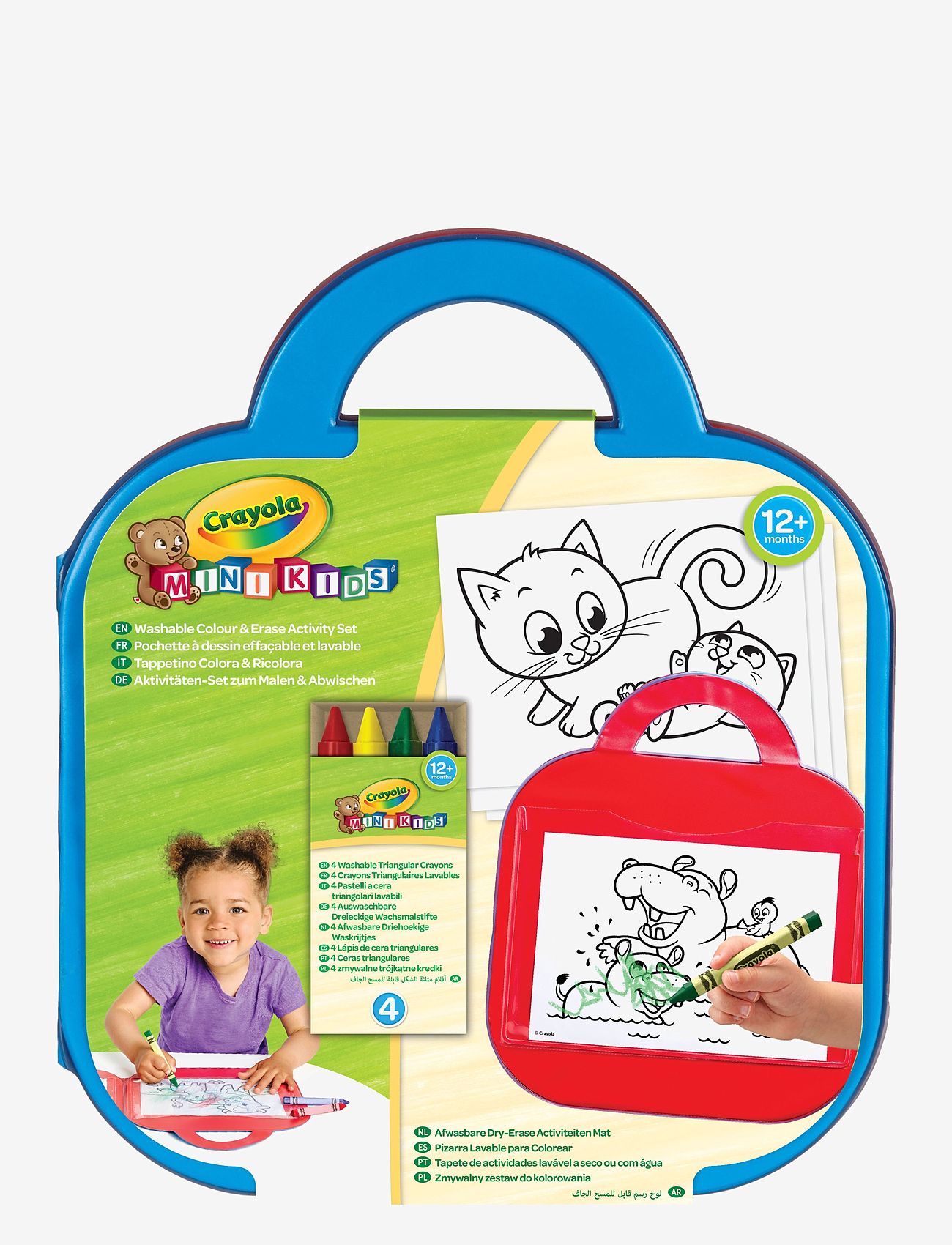 Crayola - CRAYOLA MINI KIDS DRY ERASE MAT - joonistustahvlid - multi coloured - 0