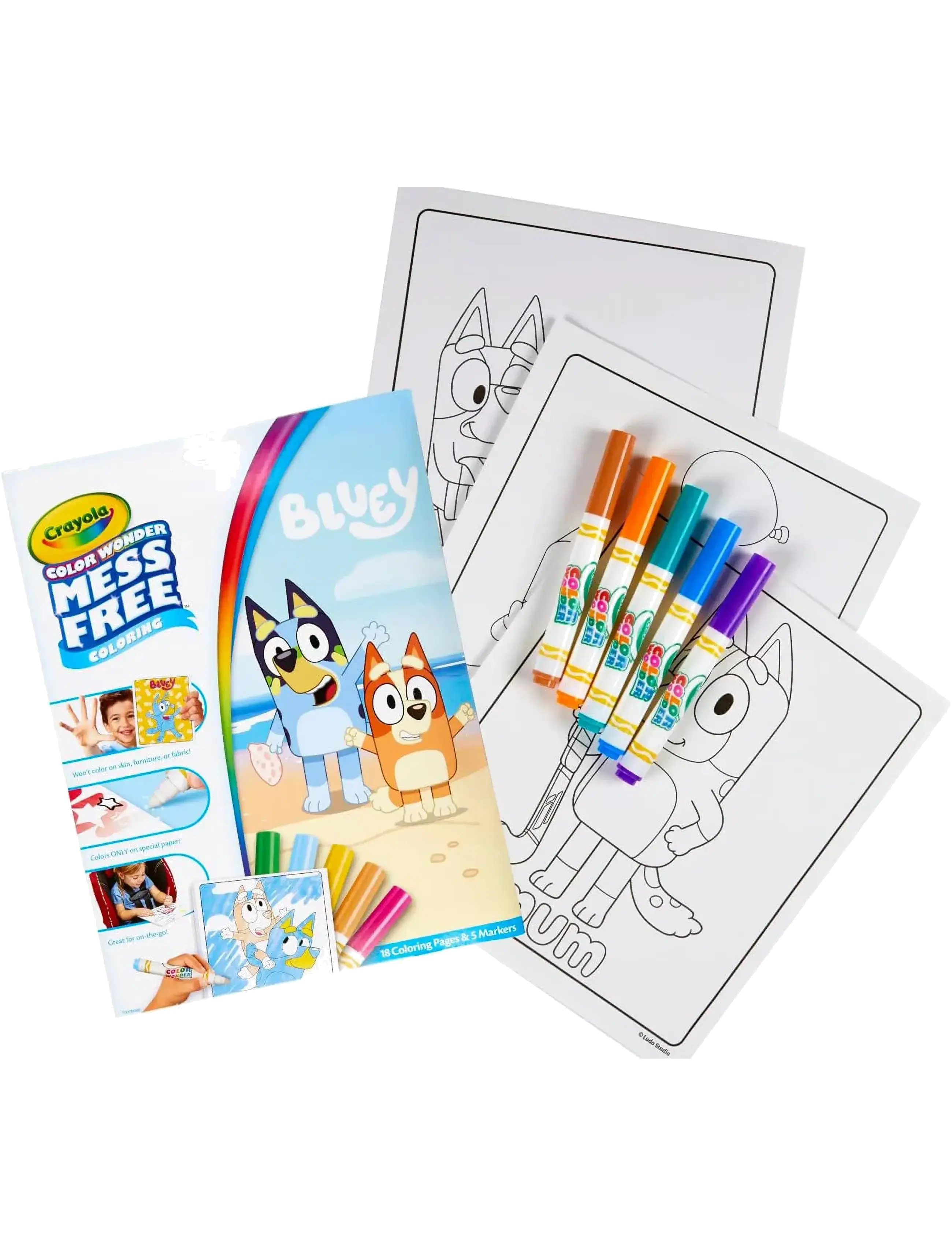 Crayola Color Wonder Bluey, One Size, Drawing, Mehrfarbig/gemustert - Coloring & Craft Books, Kinder