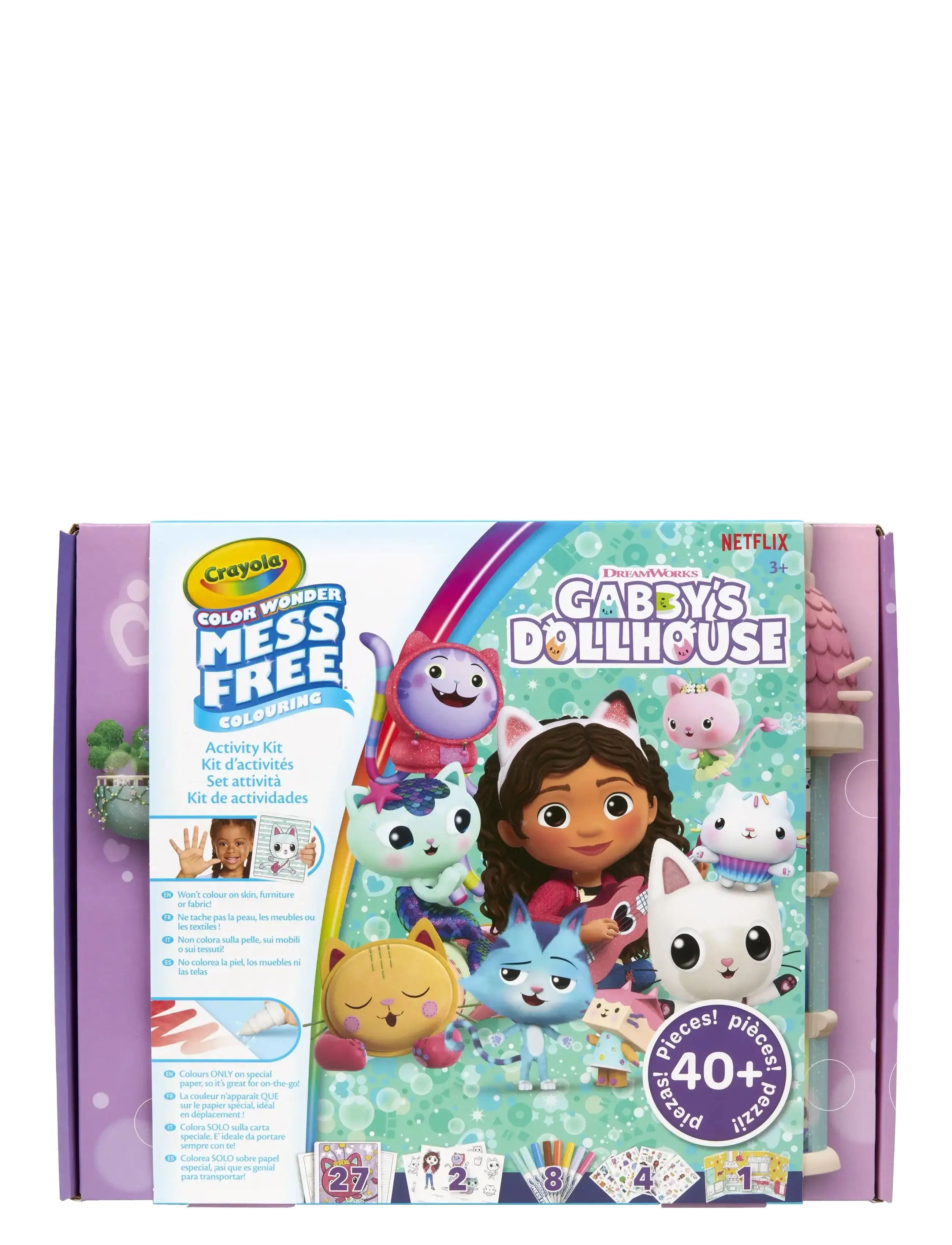Crayola Color Activity Set Gabby's Dollhouse, One Size, Drawing, Mehrfarbig/gemustert - Coloured Pencils, Kinder