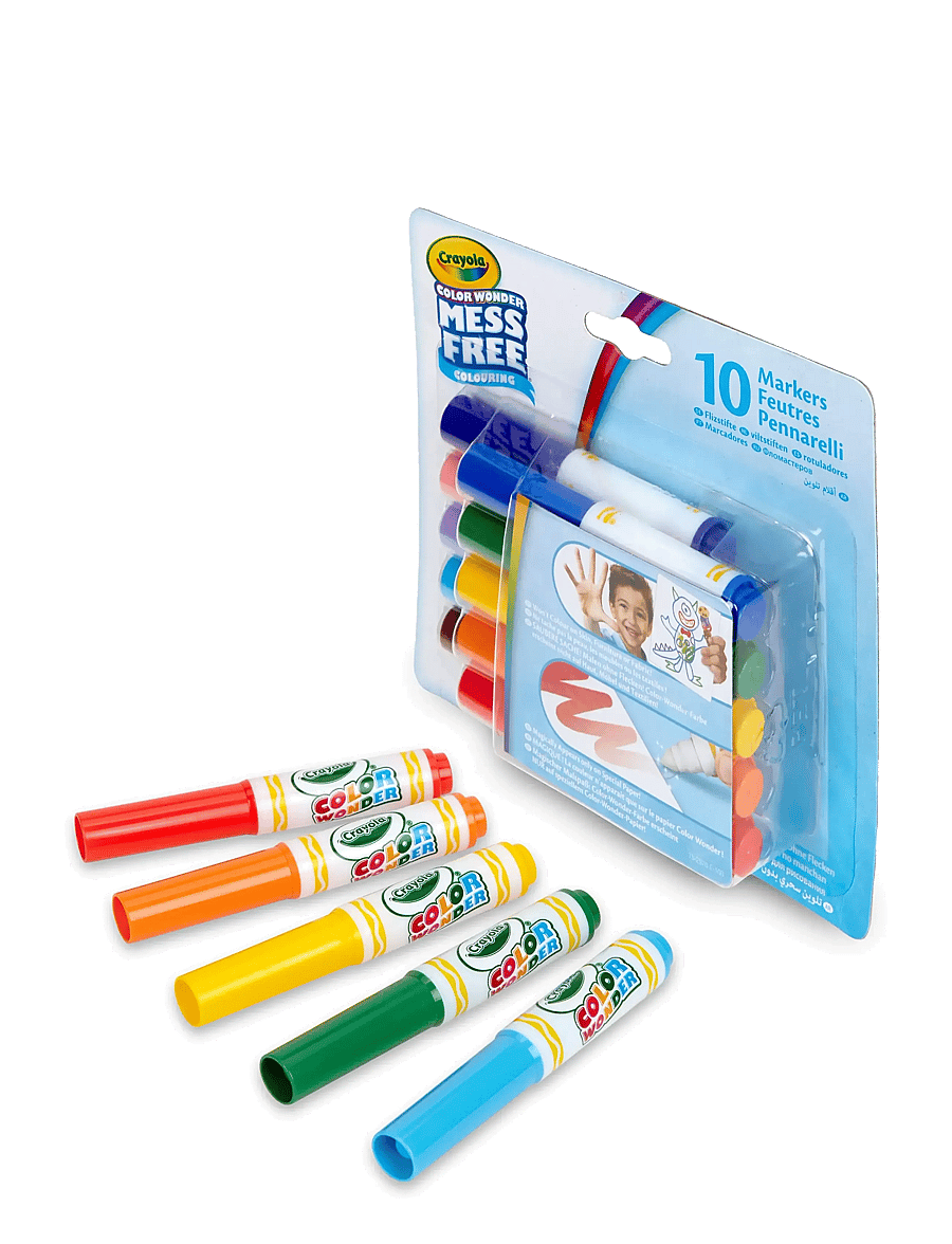 Crayola - Crayola Color Wonder Classic Mini Markers 10 Pcs - mal- & bastelbücher - multi coloured - 0