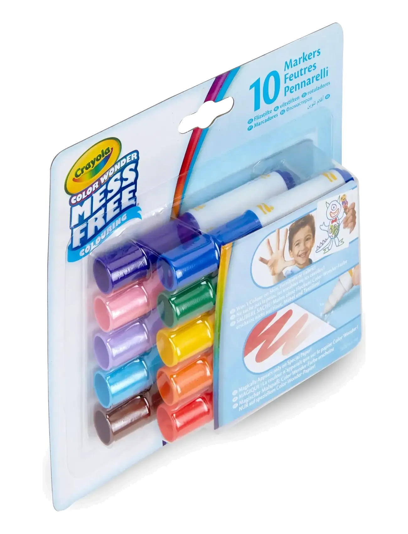 Crayola - Crayola Color Wonder Classic Mini Markers 10 Pcs - mal- & bastelbücher - multi coloured - 1