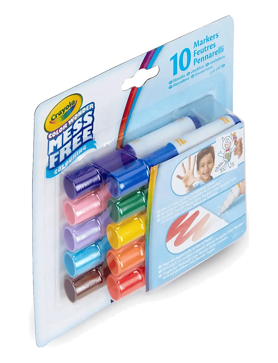 Crayola - Crayola Color Wonder Classic Mini Markers 10 Pcs - mal- & bastelbücher - multi coloured - 1