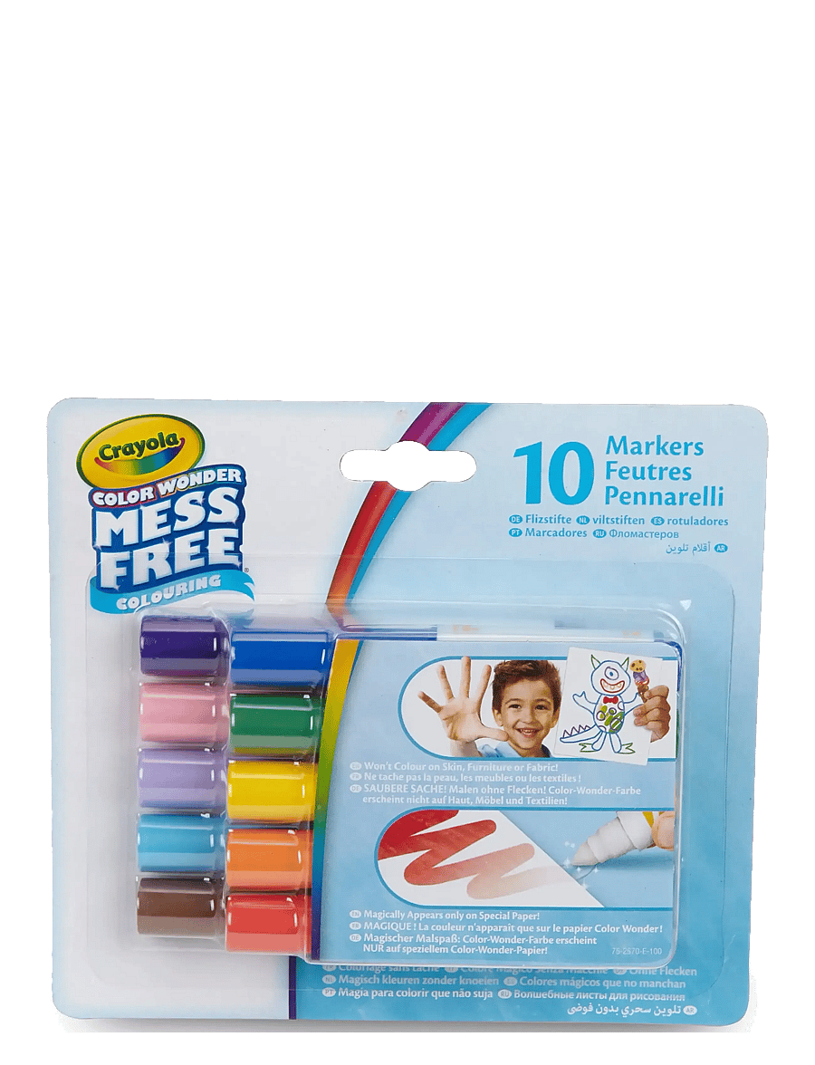 Crayola - Crayola Color Wonder Classic Mini Markers 10 Pcs - mal- & bastelbücher - multi coloured - 3