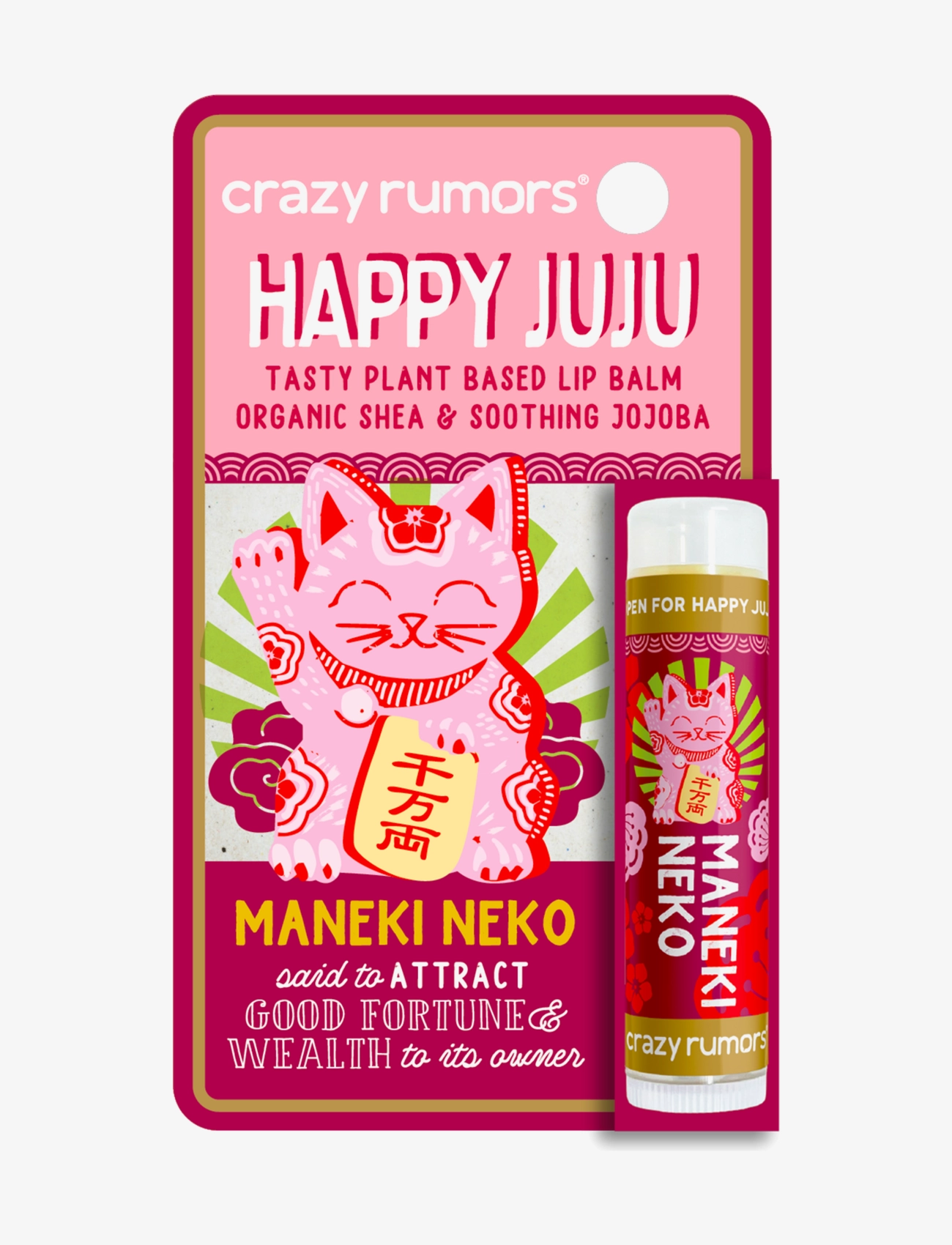 Crazy Rumors - Crazy Rumors Happy Juju Maneki Neko Lip balm - . - 1