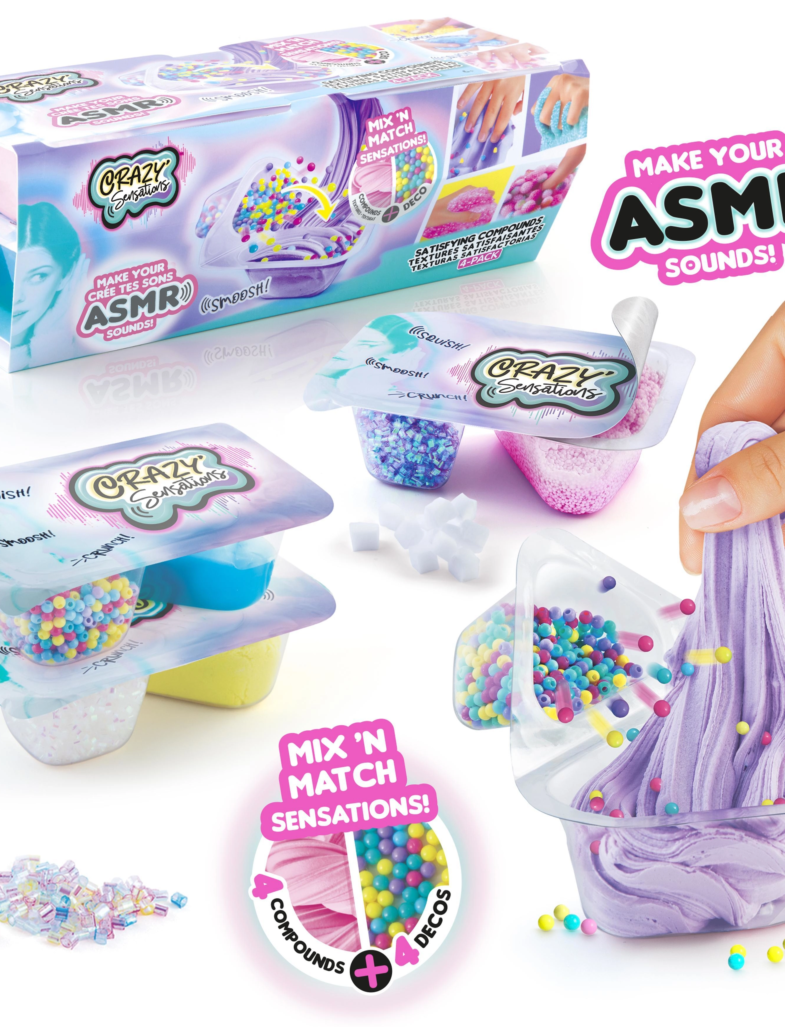 Crazy Sensations - Crazy Sensations Kit 4 Pack - slajm - multi coloured - 5