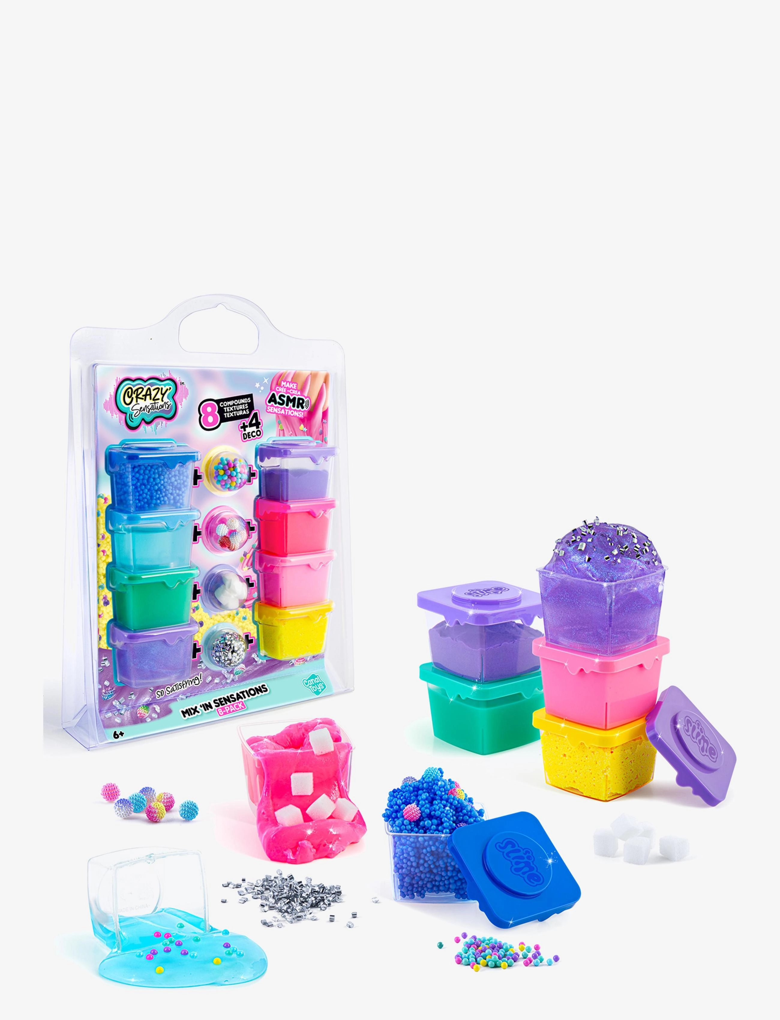 Crazy Sensations Crazy Sensations Mixin Sensations 8 Pack, One Size, Multi/patterned, Håndværk > Slime, Børn