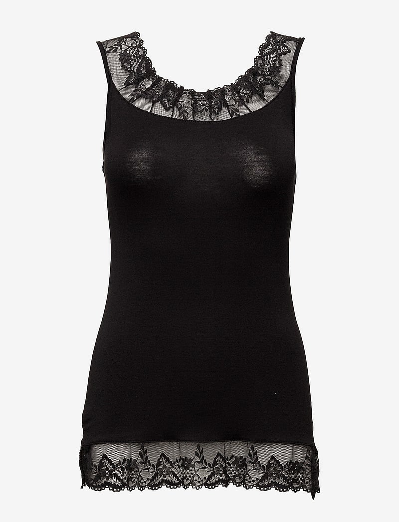 Cream - Florence Top - tanktops - pitch black - 2