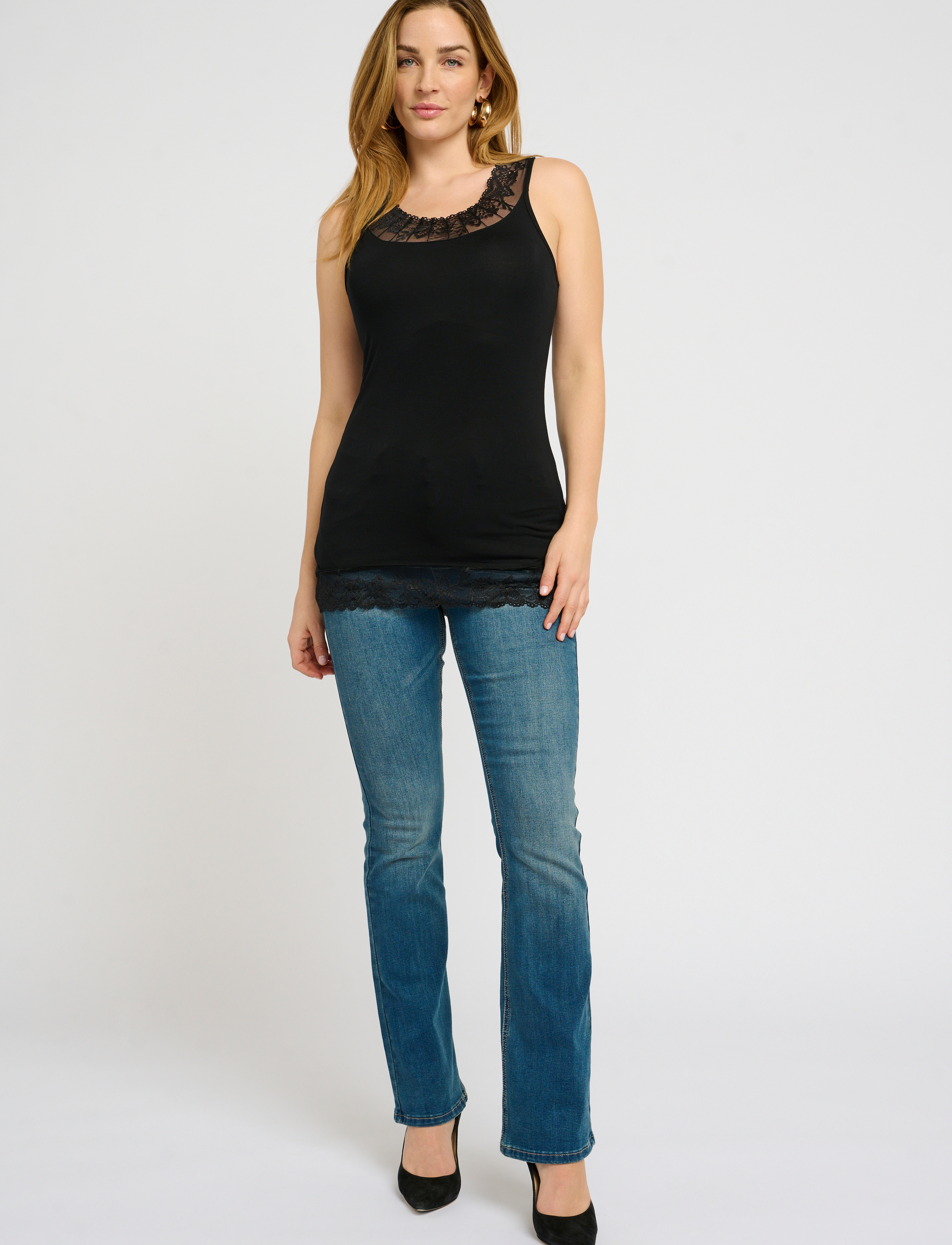 Cream - Florence Top - hihattomat topit - pitch black - 4