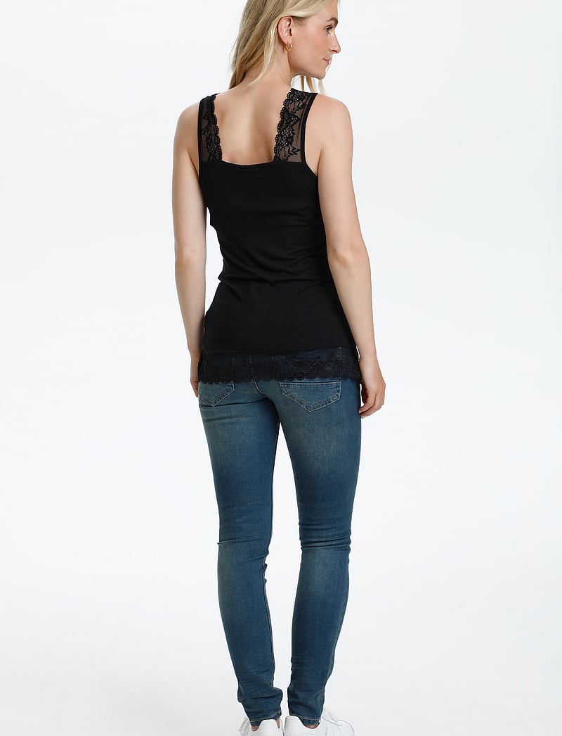 Cream - Florence Top - tanktops - pitch black - 5