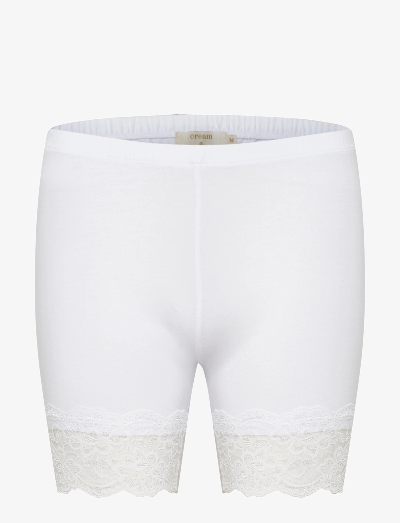 Cream Matilda Biker Shorts - Shorts - OPTICAL WHITE / white