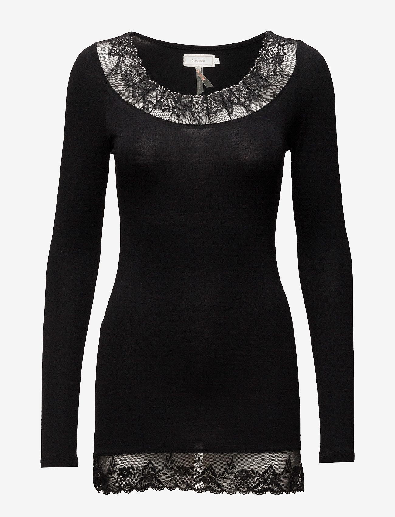 Cream - Florence LS Top - pitch black - 0